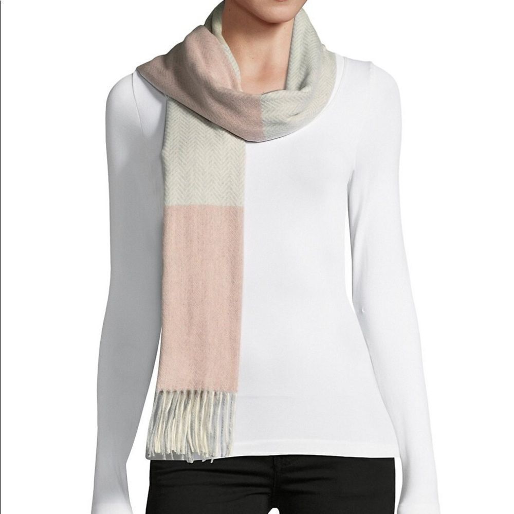 Lord & Taylor Pastel Colour Block Scarf . NEW